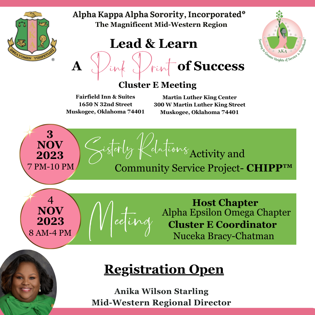 Cluster Meetings Alpha Kappa Alpha Sorority Inc