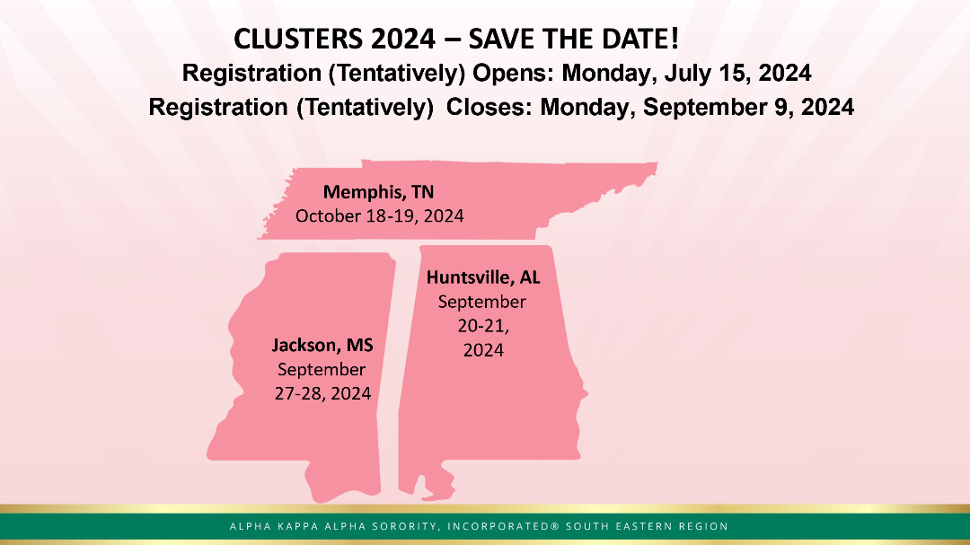 Cluster 2024 Dates