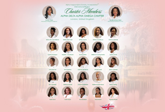 Alpha Kappa Alpha Sorority, Incorporated® Celebrates Historic Milestone in London, United Kingdom!